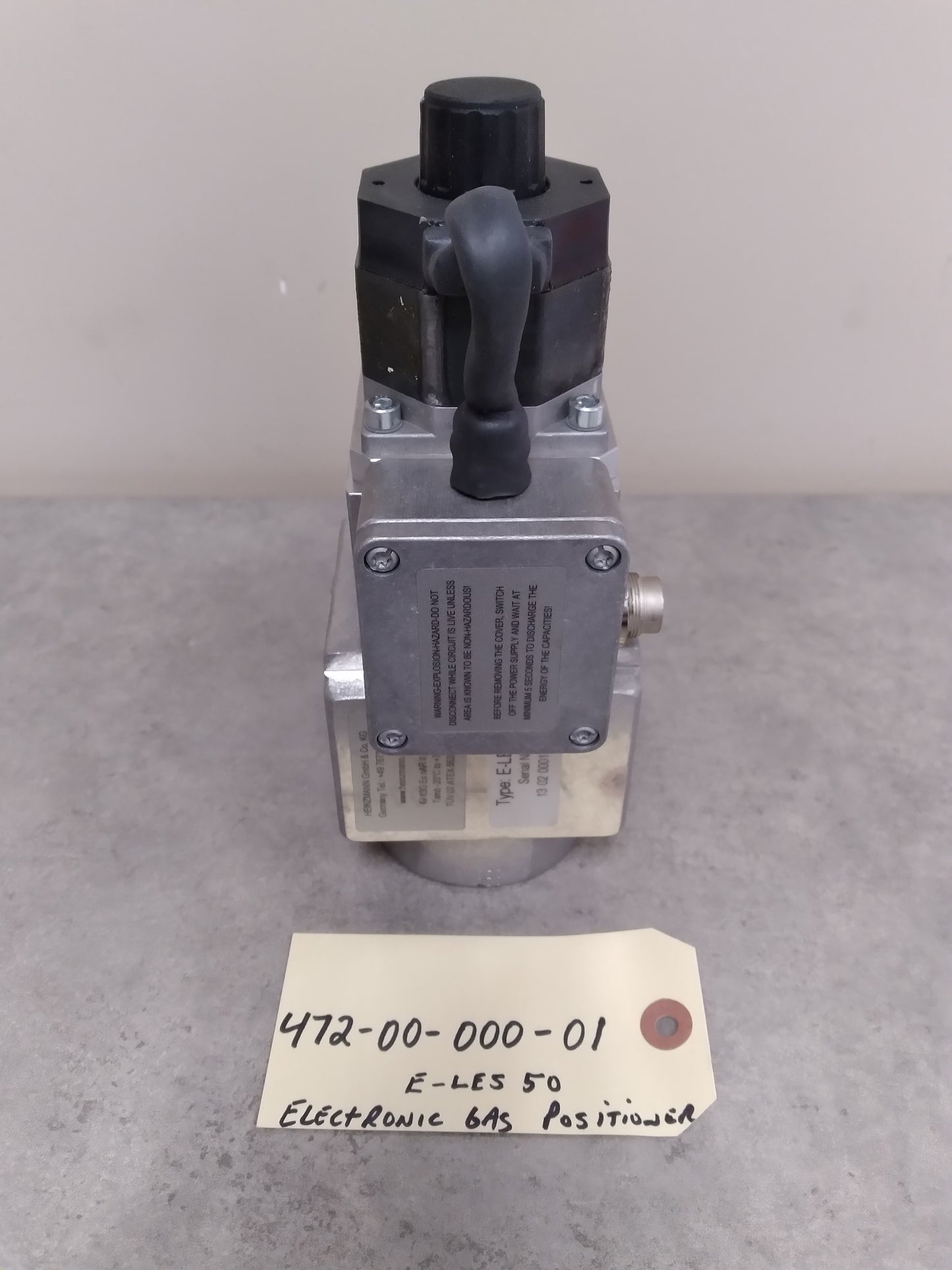 HEINZMANN 472-00-000-01 ELECTRONIC CONTROLLED GAS POSITIONER E-LES50