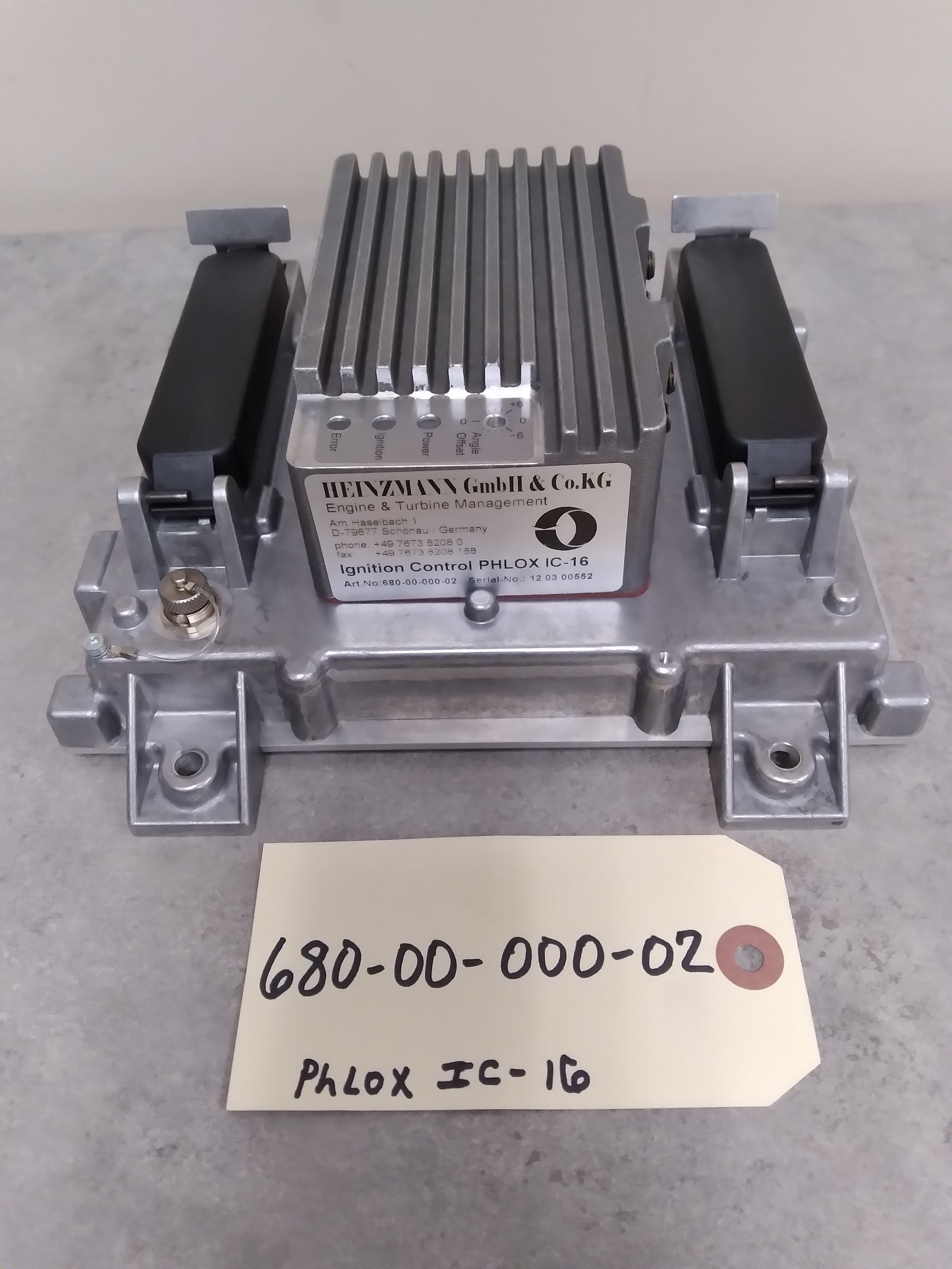 HEINZMANN 680-00-000-02 PHLOX IC-16 IGNITION CONTROL UNIT