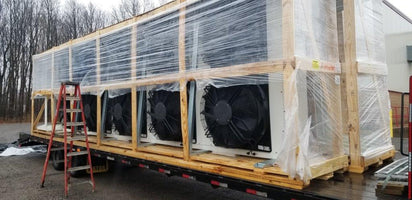 Double Core - Remote horizontal Radiator - up to 1350 KW Cooling capability