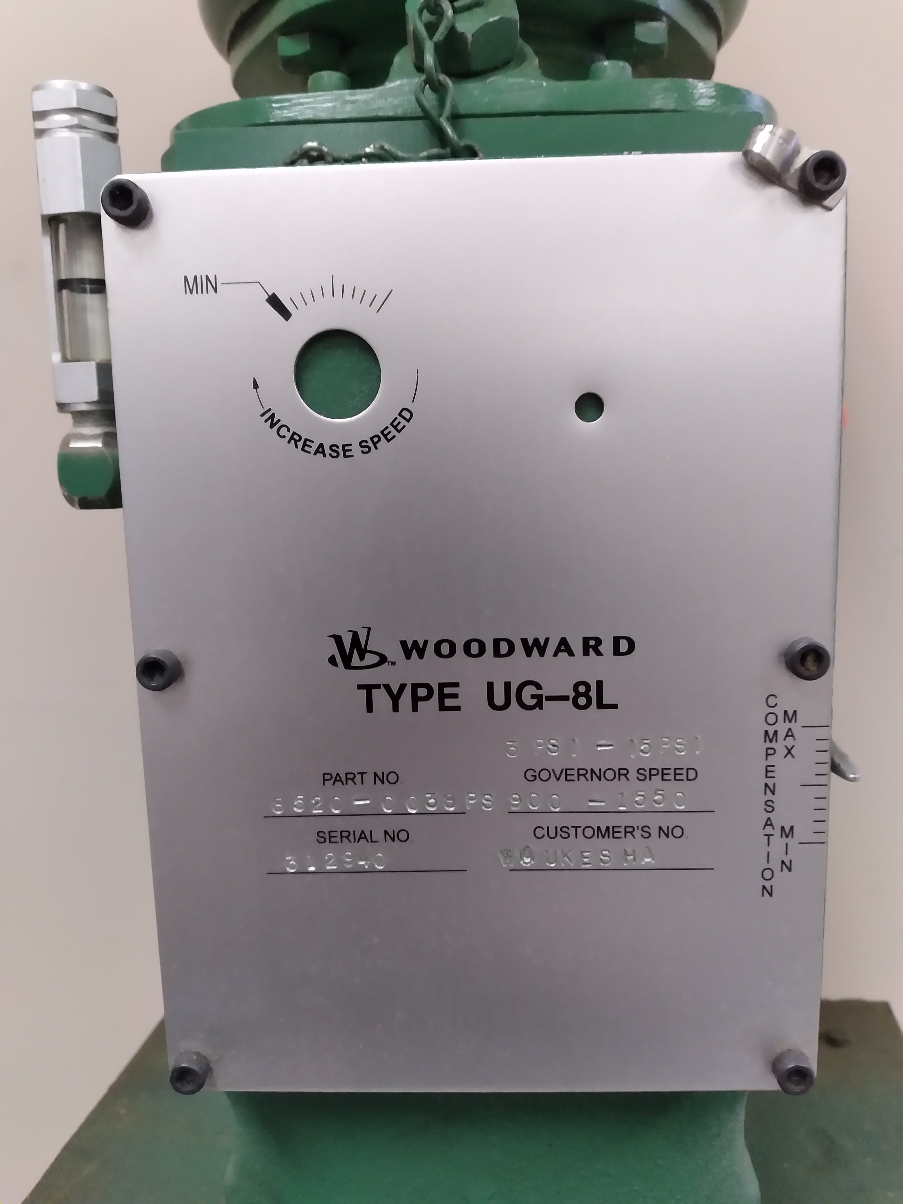 REBUILT WOODWARD UG-8L GOVERNOR