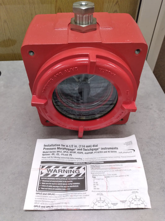 MURPHY EXPLOSION PROOF 45APE-S-200-EX PRESSURE GAUGE