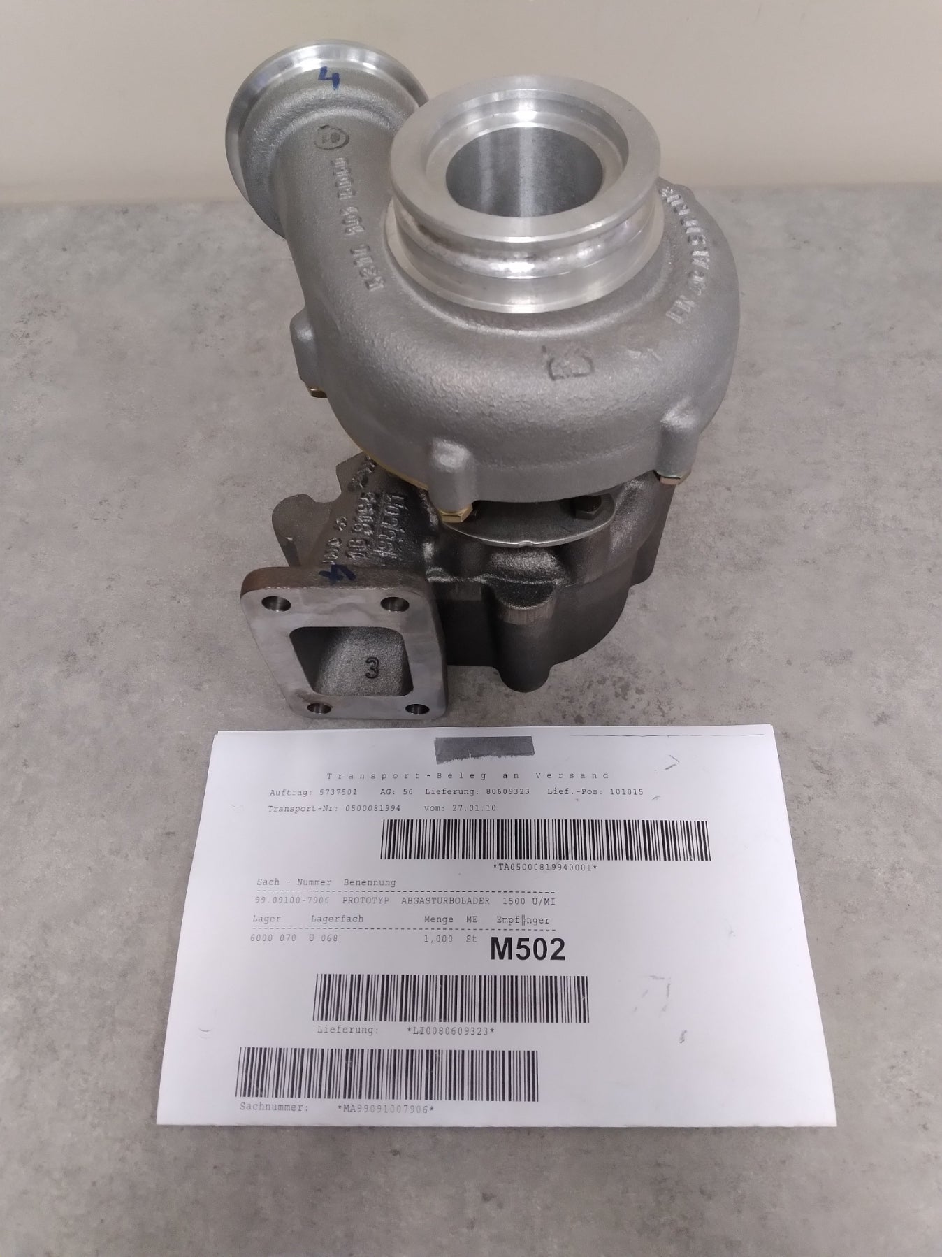 NEW OE MAN 99.09100.7906 TURBO ASSEMBLY