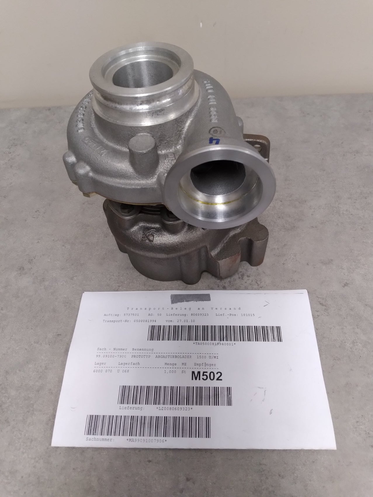 NEW OE MAN 99.09100.7906 TURBO ASSEMBLY
