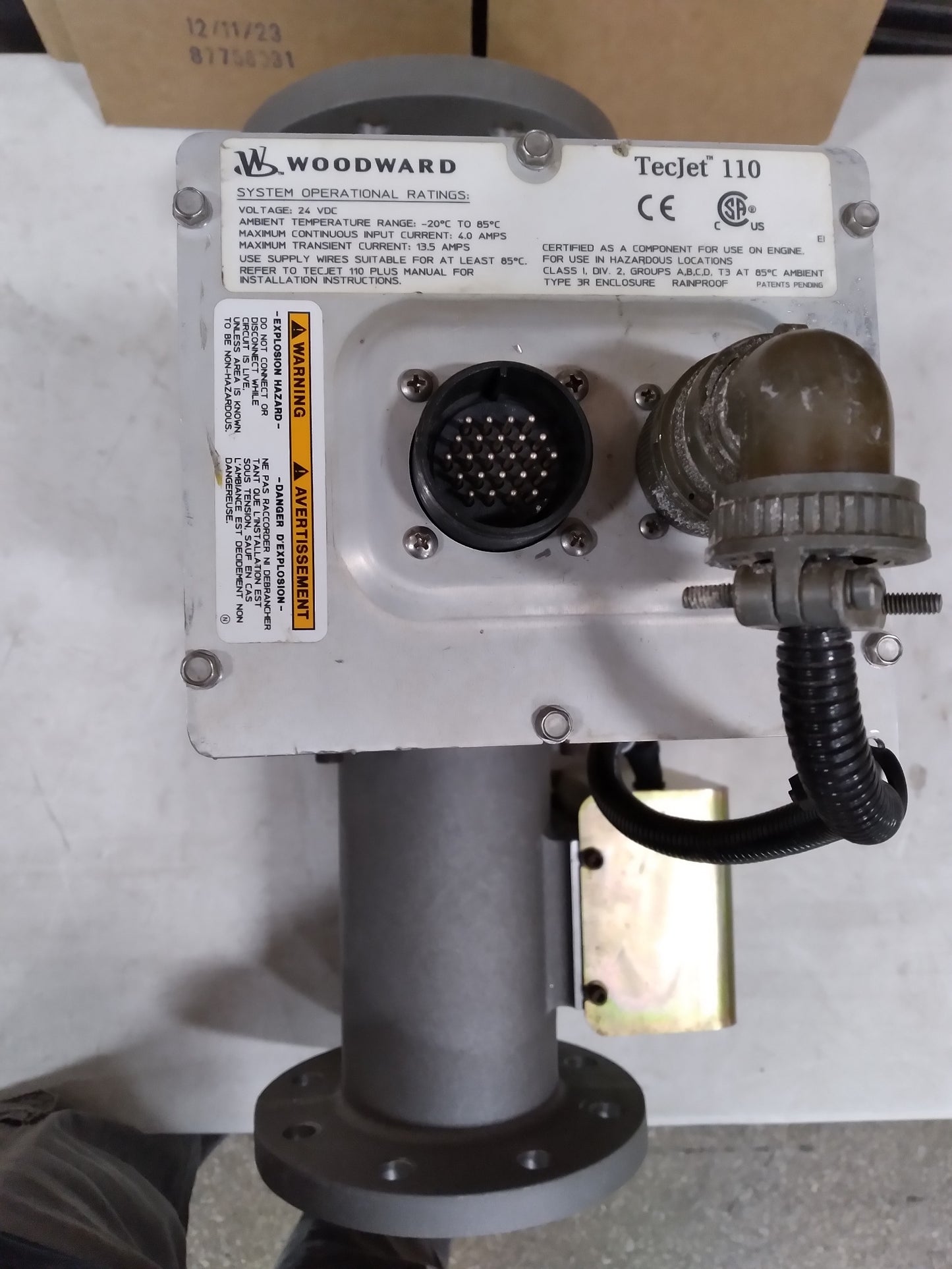 REBUILT WOODWARD TECJET 8407-523 FUEL METERING VALVE