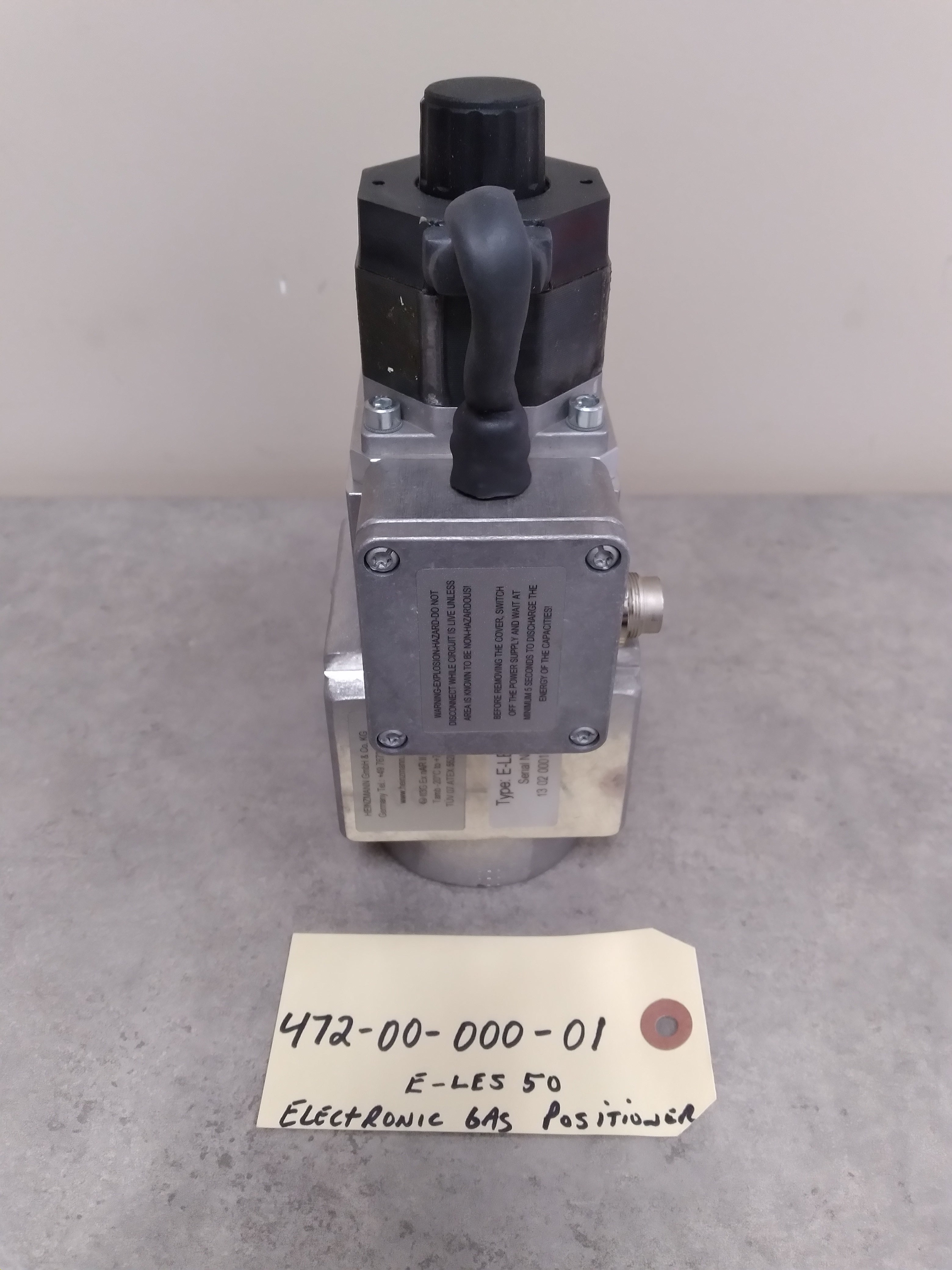 HEINZMANN 472-00-000-01 ELECTRONIC CONTROLLED GAS POSITIONER E-LES50