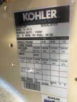 50 kw - KOHLER 50RZ natural gas fueled generator, 49 kw, 120/240 single phase