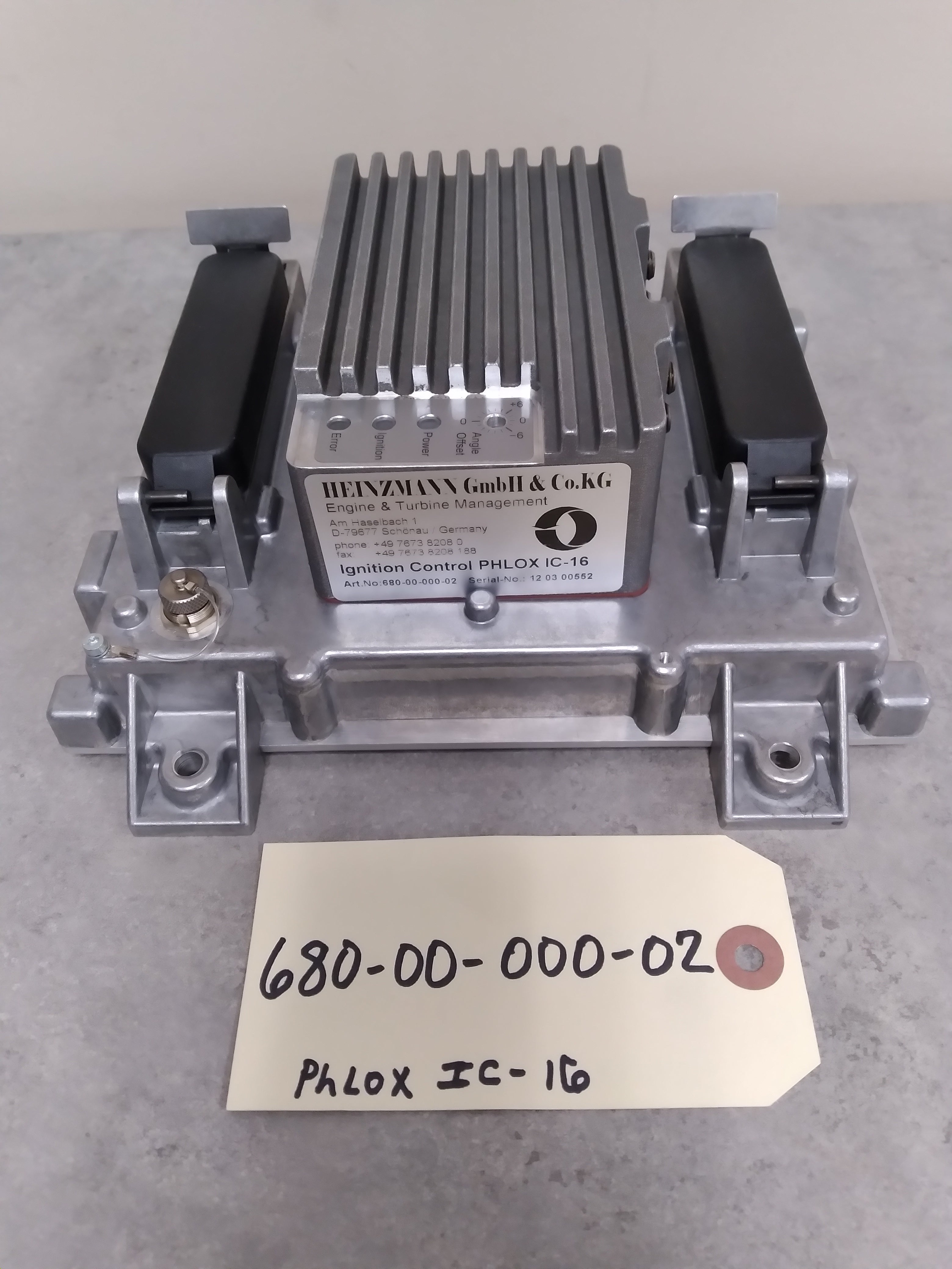 HEINZMANN 680-00-000-02 PHLOX IC-16 IGNITION CONTROL UNIT