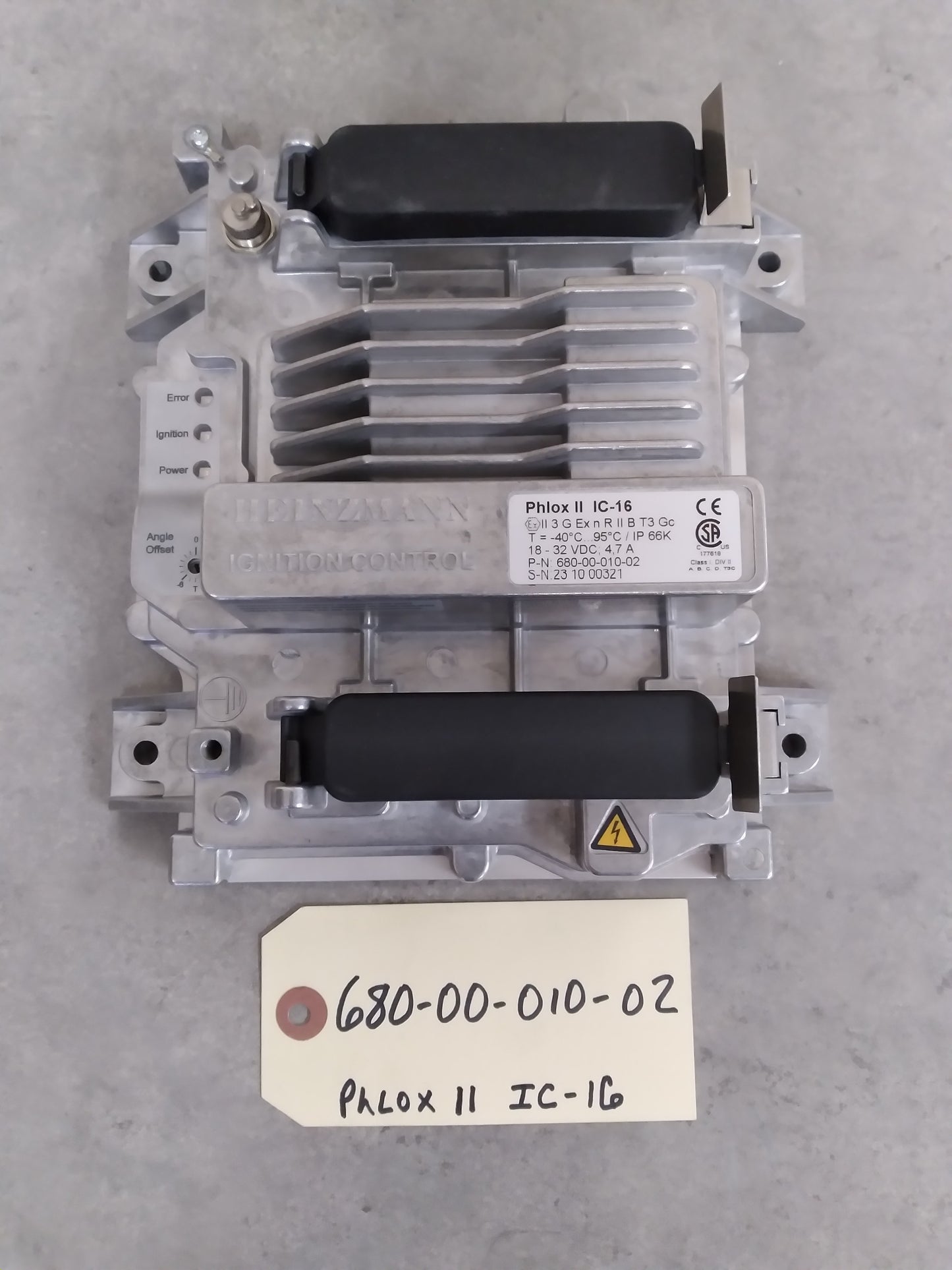 HEINZMANN 680-00-010-02 PHLOX II IC-16 IGNITION CONTROL UNIT