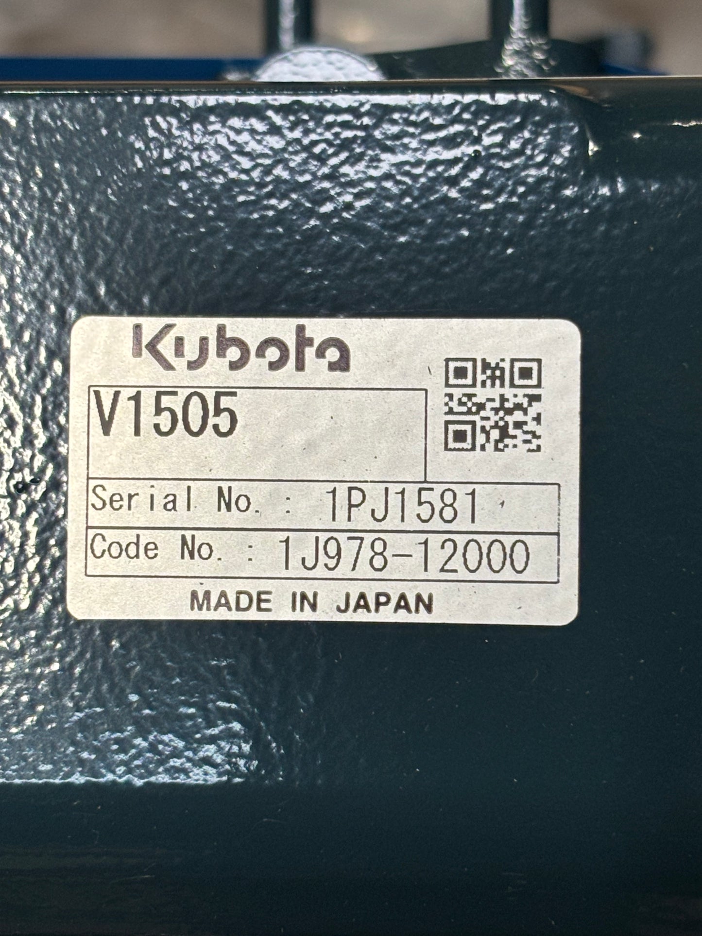 18.4 Kw - Kubota V1505-E4B Diesel Engine