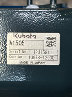 18.4 Kw - Kubota V1505-E4B Diesel Engine
