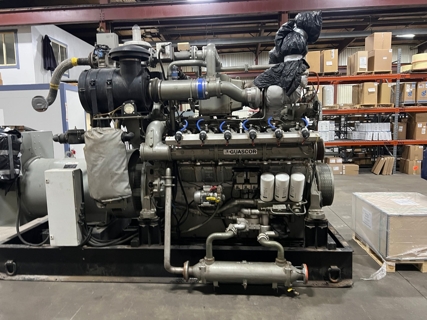 650 kw - Guascor SFGLD360 Natural Gas Generator, 1800 rpm, 60 hz, 480 vac