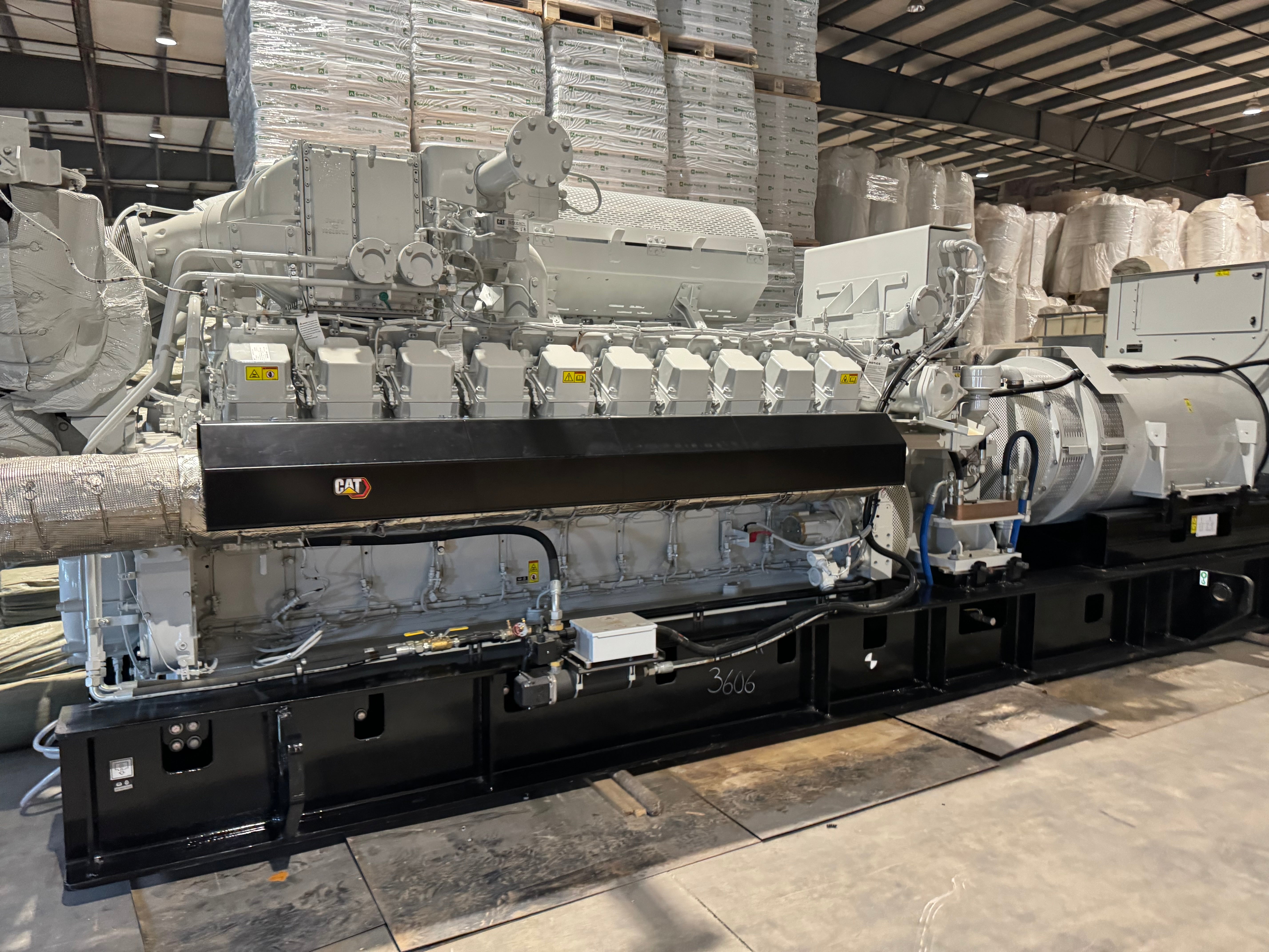 2.5 MW - Cat - G3520, 1800 RPM, 60 HZ, 600 VAC