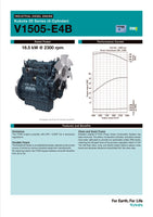 18.4 Kw - Kubota V1505-E4B Diesel Engine