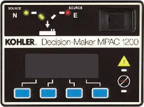 Kohler Transfer Switch, 150 Amp, 208 Volt, Programmed Transition